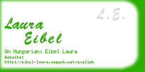 laura eibel business card